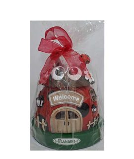 Coccinella WELCOME con Led FLAMIGNI e ovetti di cioccolato