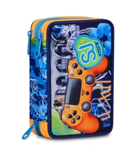 Astuccio 3 zip SJ GANG JOYFUL PINS BOY