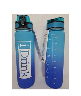 Borraccia Motivazionale in Tritan Azzurra e Blu 1000 ml