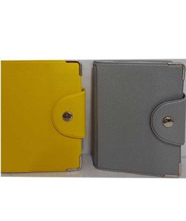 Portacard a libro col bottone 20 tasche