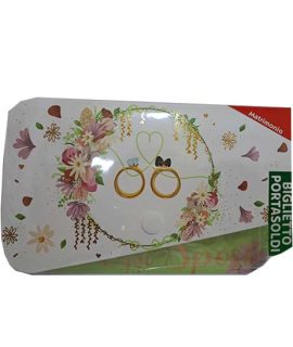 Biglietto Matrimonio con bottone con FEDI