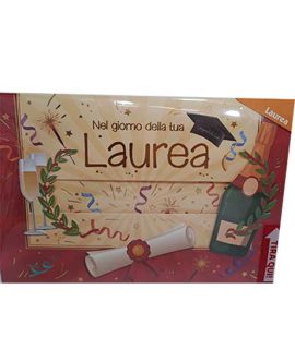 Biglietto LAUREA con tirante con pergamena