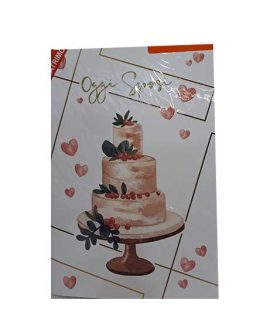 Biglietto matrimonio Portasoldi con torta