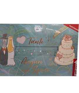 Biglietto Matrimonio con tirante BOTTIGLIE