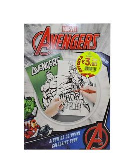 Libro da colorare con stickers AVENGERS