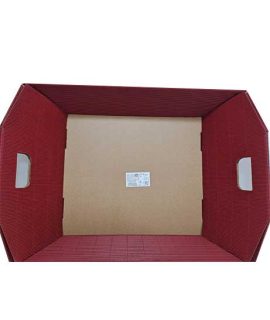 Cesto in cartone ondulato rosso 35x30x10 cm