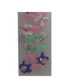 Clic clac per capelli fiorellino con strass