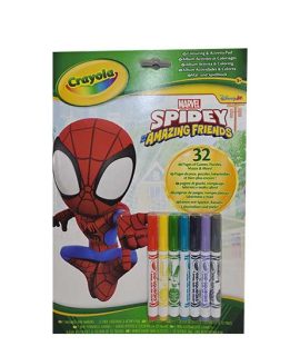 Libro da colorare SPIDER MAN con pennarelli Crayola