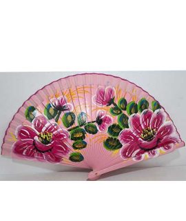 Ventaglio rosa con fiori