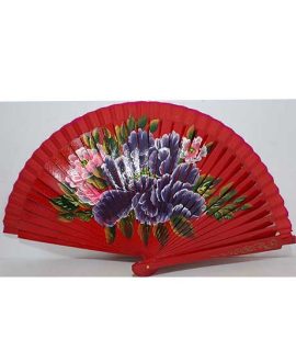 Ventaglio rosso con fiori