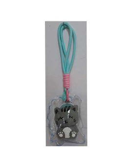 Ciondolo portachiavi Anti-stress Squeeze Jellypop GATTO GRIGIO I-TOTAL