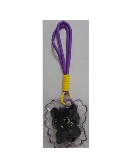 Ciondolo portachiavi Anti-stress Squeeze Jellypop GATTO NERO I-TOTAL