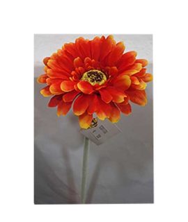 Gerbera artificiale sfumata ARANCIONE