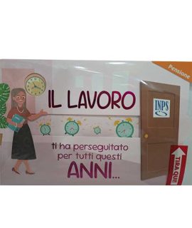 Biglietto Pensione rosa con tirante