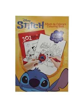 Libro da colorare con stickers STITCH
