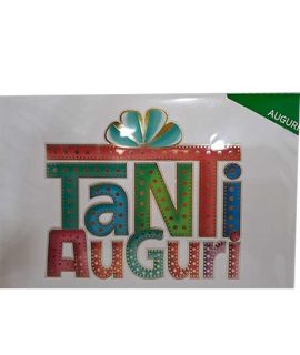 Biglietto Tanti auguri colorato