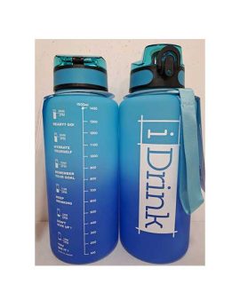 Borraccia Motivazionale in Tritan Azzurra e Blu 1500 ml
