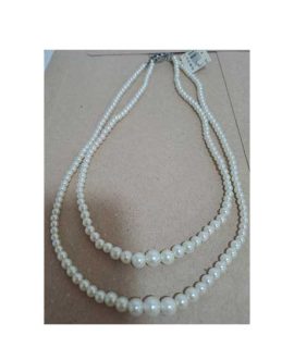 Collana 2 fili perle