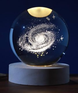 Lampada sfera di vetro 3D I-Total GALASSIA